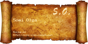 Somi Olga névjegykártya