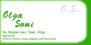 olga somi business card